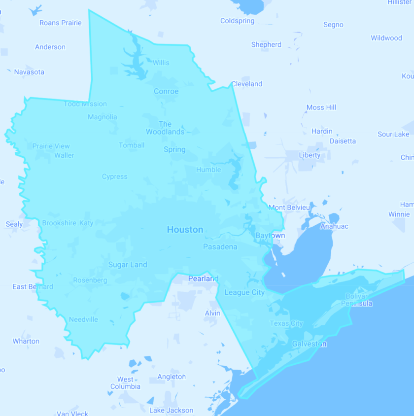 Houston Wireless Internet Coverage Map